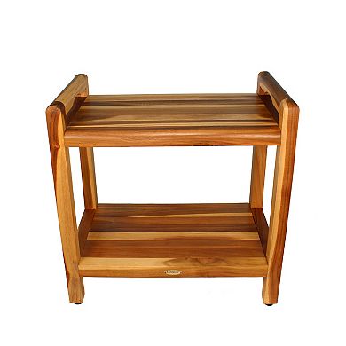 Eleganto 24" Extended Height Teak Shower Bench