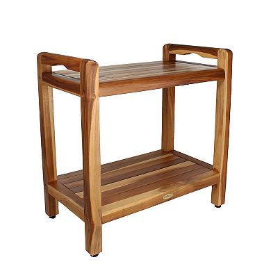 Eleganto 24" Extended Height Teak Shower  Bench