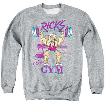 Rick and Morty Rick´s Gym Adult Crewneck Sweatshirt