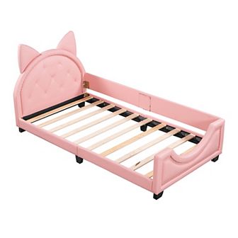 Merax Upholstered Daybed with Carton Ears Shaped Headboard