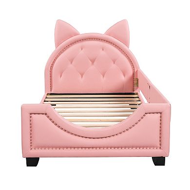 Merax Upholstered Daybed with Carton Ears Shaped Headboard