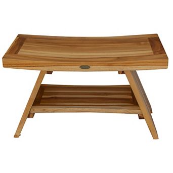 Serenity 30" Shower Bench With Shelf