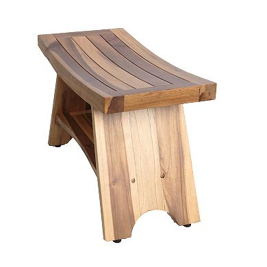 Serenity 30" Shower Bench With Shelf
