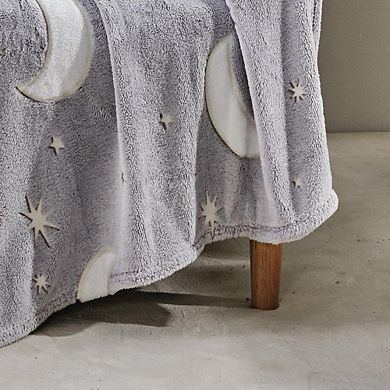 Star Moon Micro Plush Decorative All Season Throw Blanket Cozy Nights And Stylish Décor