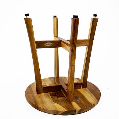 Shoji 18” Teak Wood Round Shower Seat or Side Table
