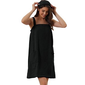 Womens Towel Wrap Bathrobe Spa Towels Robe With Adjustable Closure For Gym Shower