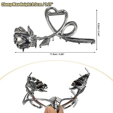 1pc Metal Hair Claws Hair Barrettes For Women 4.69"x2.44"x1.02"