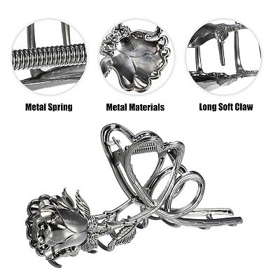 1pc Metal Hair Claws Hair Barrettes For Women 4.69"x2.44"x1.02"