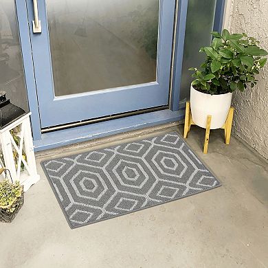 Door Mat Durable Easy Clean Absorbent, Washable, Dirt Resist Indoor Outdoor Mat, 24" X 35"