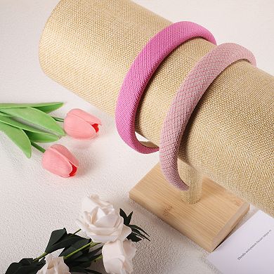 2pcs Pastoral Stripe Headbands Hair Accessories For Women 0.87"