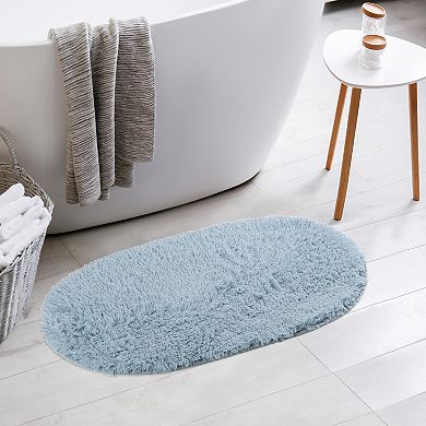 Absorbent Soft Thick Shag Bathroom Mat Rugs For Bath Room Shower Bathtub And Spa Floors, 16" X 24"