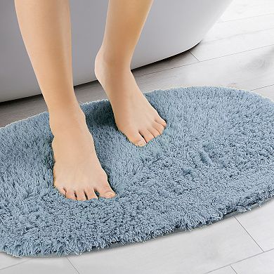 Absorbent Soft Thick Shag Bathroom Mat Rugs For Bath Room Shower Bathtub And Spa Floors, 16" X 24"