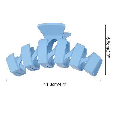 4 PCS Hair claw Wave Hair Clips for Women Wave Clips Light Blue, Beige