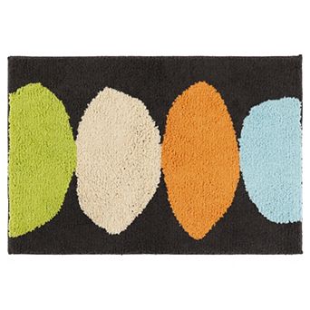 Soft Plush Non Slip Printing Bathroom Mat Quick Dry Reversible Microfiber Bath Rugs, 20" X 32"