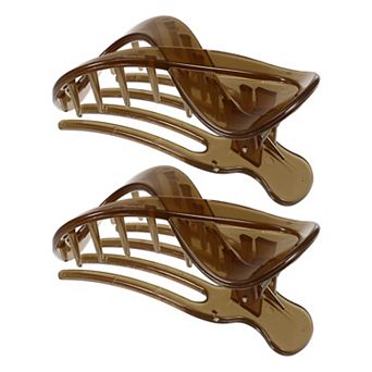 2 pc Plastic Hair Claws Hair Clips For Women 3.39"x1.89"x0.91"