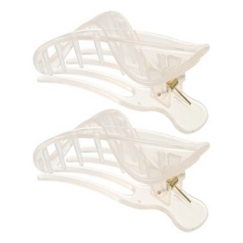 2 pc Plastic Hair Claws Hair Clips For Women 3.39"x1.89"x0.91"