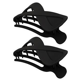 2 pc Plastic Hair Claws Hair Clips For Women 3.39"x1.89"x0.91"
