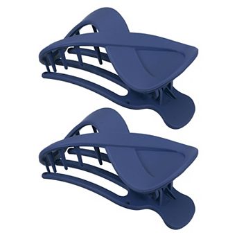 2 pc Plastic Hair Claws Hair Clips For Women 3.39"x1.89"x0.91"