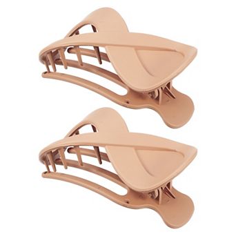 2 pc Plastic Hair Claws Hair Clips For Women 3.39"x1.89"x0.91"