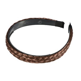 1 pc Headband Double Strands Synthetic Hair Plaited 0.67 Inch Wide