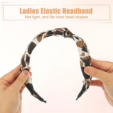 Leopard Headband Top Knot Cheetah Headband Print Hairbands For Women