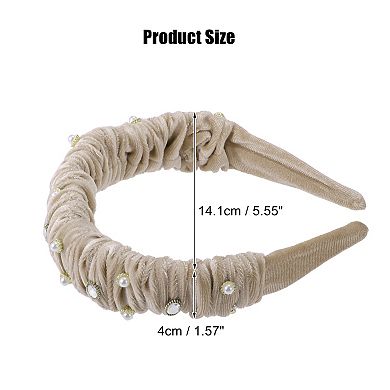 1 Pcs Rhinestone Headband Bling Padded Hairband Sparkle 1.57 Inch Wide