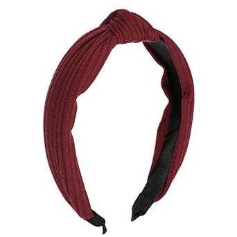 Textured Cotton Knot Headband Soft Hairband for Women 1.3 Inch Wide