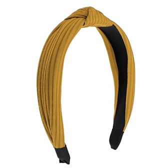 Textured Cotton Knot Headband Soft Hairband for Women 1.3 Inch Wide