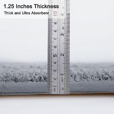 Memory Cotton Bath Kitchen Bathroom Mat Pad Carpet Rug Doormat 2 In 1, 24" X 16"; 31" X 20"