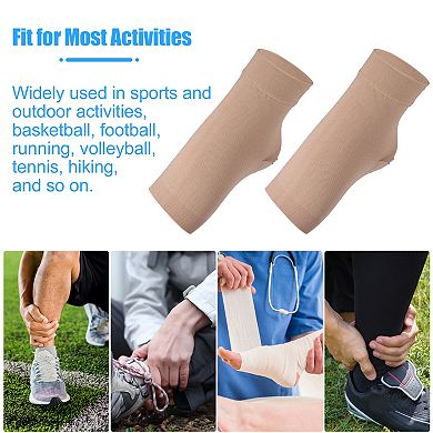 Pair Ankle Compression Sleeve Socks Ankle Support For Women Men