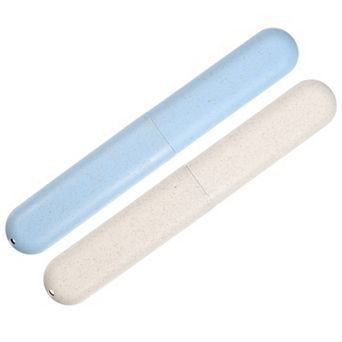 2 pc Toothbrush Holders Case For Travel 8.07"x1.22"x0.83"