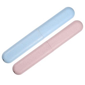 2 pc Toothbrush Holders Case For Travel 8.07"x1.22"x0.83"