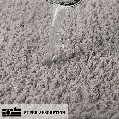 Plush Shaggy Non-slip Bath Mat Thick Bathroom Rug Show Door Mat Carpet, 20" X 31"