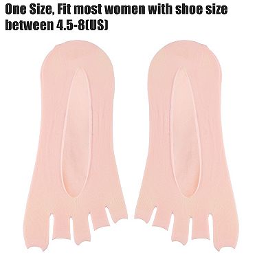 6 Pair Toe Socks Breathable Toe Compression Socks Split Non-Slip Nylon
