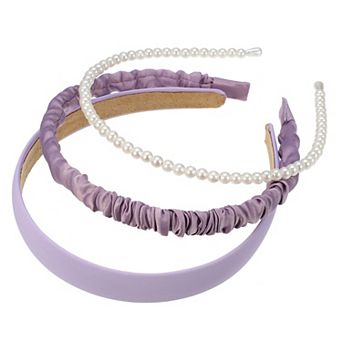 3 pc Fashion Headbands Set Pearl Hair Accessories For Women Party