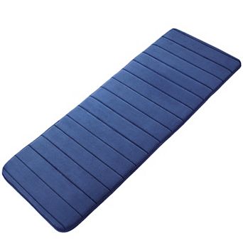 Absorbent Soft Long Washable Non-slip Memory Foam Bath Tub Mat Floor Runner Rug, 16" X 47"