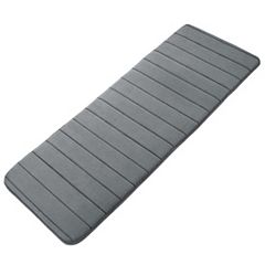 Piccocasa Absorbent Soft Long Washable Non-slip Memory Foam Bath Tub Mat  Floor Runner Rug Dark Grey 16 X 47 : Target