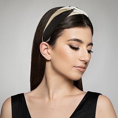 Color Block Knotted Wide Headband Fashion For Women 1.57" Width