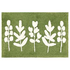 Leaves Bathroom Runner Rug 24X60 Non Slip Long Bathroom Rugs Green Extra  NEW