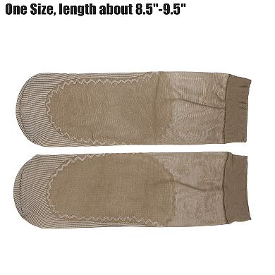 10 Pair Women Lace Socks Anti-slip Breathable Sheer Ankle Socks Nylon