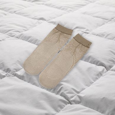 10 Pair Women Lace Socks Anti-slip Breathable Sheer Ankle Socks Nylon