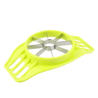 Household Kitchen Plastic Grip Pear Apple Friut Wedger Slicer Corer Cutter Green
