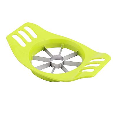 Household Kitchen Plastic Grip Pear Apple Friut Wedger Slicer Corer Cutter Green