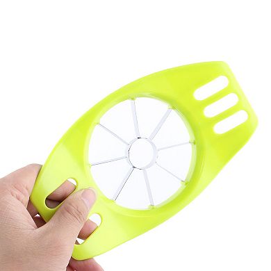 Household Kitchen Plastic Grip Pear Apple Friut Wedger Slicer Corer Cutter Green