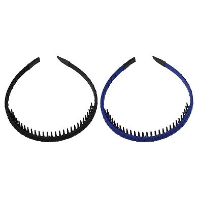 4pcs Women Teeth Comb Headbands Non-slip Hair Hoop Beige Black Green Blue