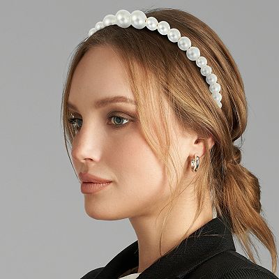3pcs Fashion Faux Pearls Headbands Set Wedding Faux Pearl  display picture 1