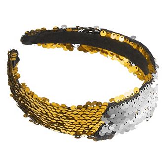 Sequin Headband Sparkle Headbands Elastic Headbands Gold Tone Silver Tone