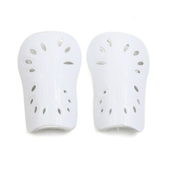 1 Pair White  Football Outdoor Sports Shin Pad Protective Gear Legs Guards