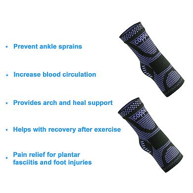 1 Pair Ankle Compression Sleeve Socks Unisex Ankle Brace Support