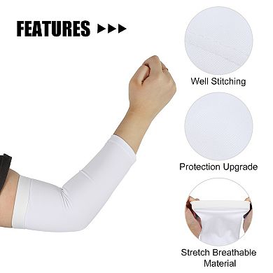 Pair Arm Elbow Compression Sleeve Arm Sleeve Fluorescent